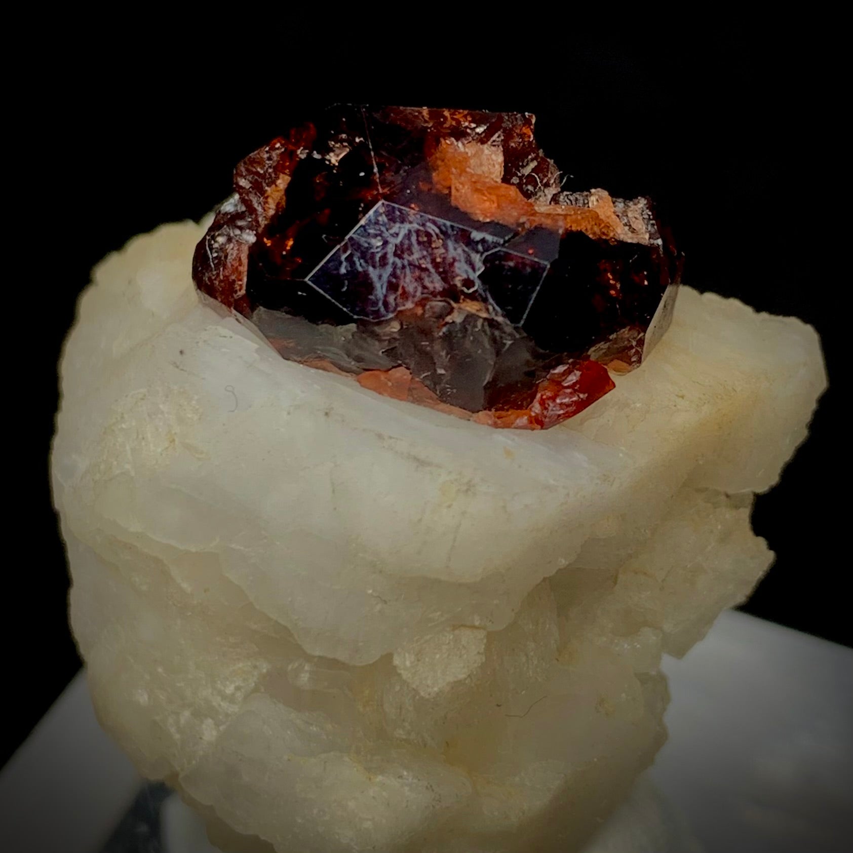 Etched Garnet, Garnet in Matrix, 160 Carats, 32 Grams, Pakistan Mineral, Feldspar, Unique Crystal Habit, Regeneration Stone, Collector Specimen, Miniature Specimen, Crystal Etching, Natural Art, Garnet Crystal