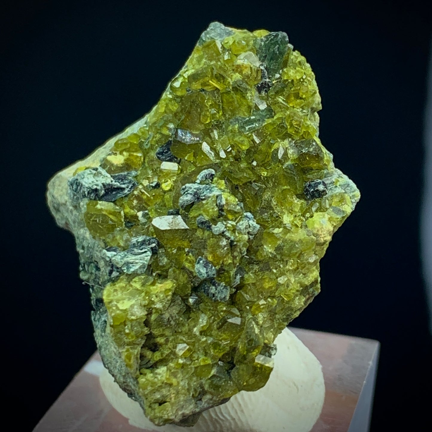 Vesuvianite Crystal, Hematite, Biotite Matrix, 127 Carat, Skardu Pakistan, Idocrase, Iron Oxide, Mineral Association, Collector Specimen, Aesthetic Cluster, Pakistan Mineral, Crystal Dimensions, Small Cabinet