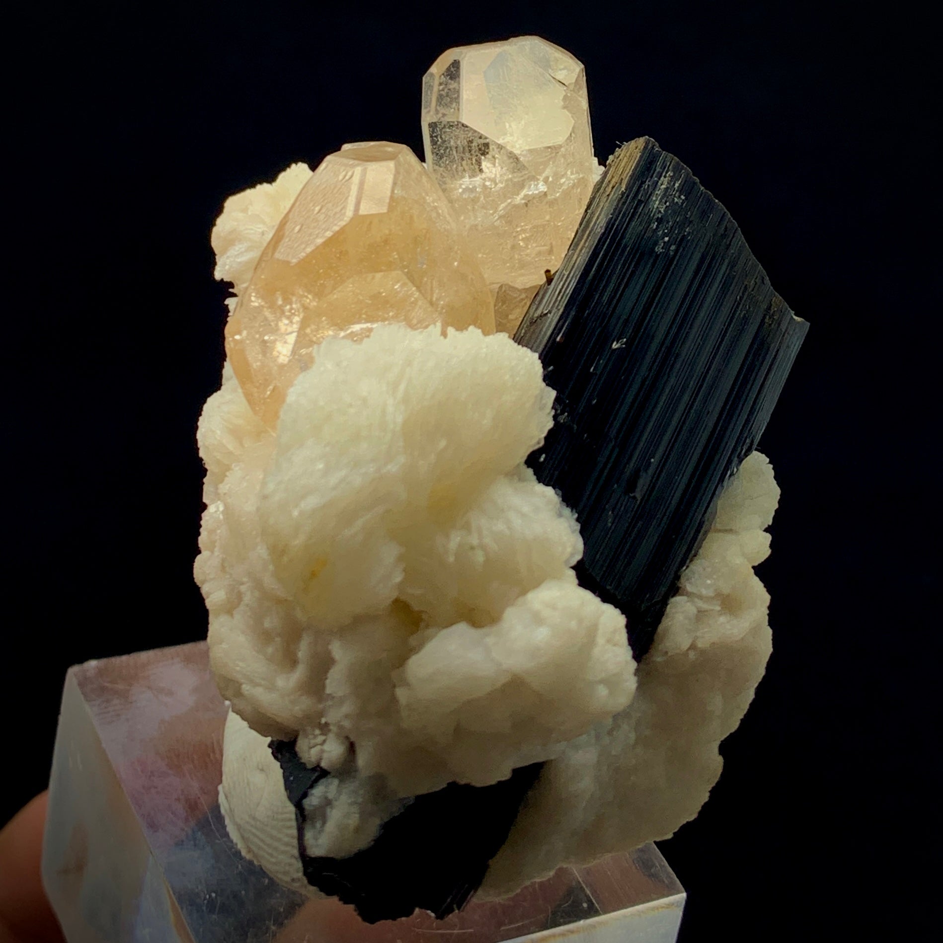 Topaz Crystal, 829 Carats, Topaz Twin, Double Terminated, Schorl, Black Tourmaline, Albite Matrix, Skardu Pakistan, Museum Grade, Investment Stone, Rare Mineral, Collector Specimen, Crystal Dimensions