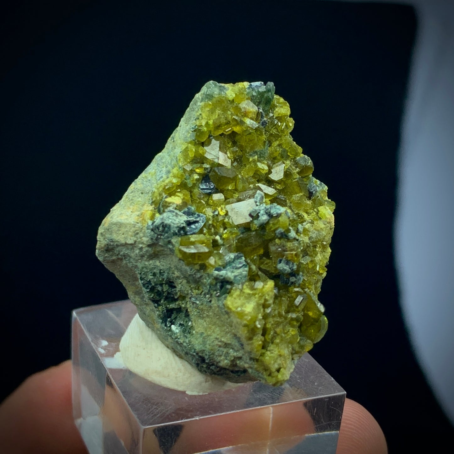 Vesuvianite Crystal, Hematite, Biotite Matrix, 127 Carat, Skardu Pakistan, Idocrase, Iron Oxide, Mineral Association, Collector Specimen, Aesthetic Cluster, Pakistan Mineral, Crystal Dimensions, Small Cabinet