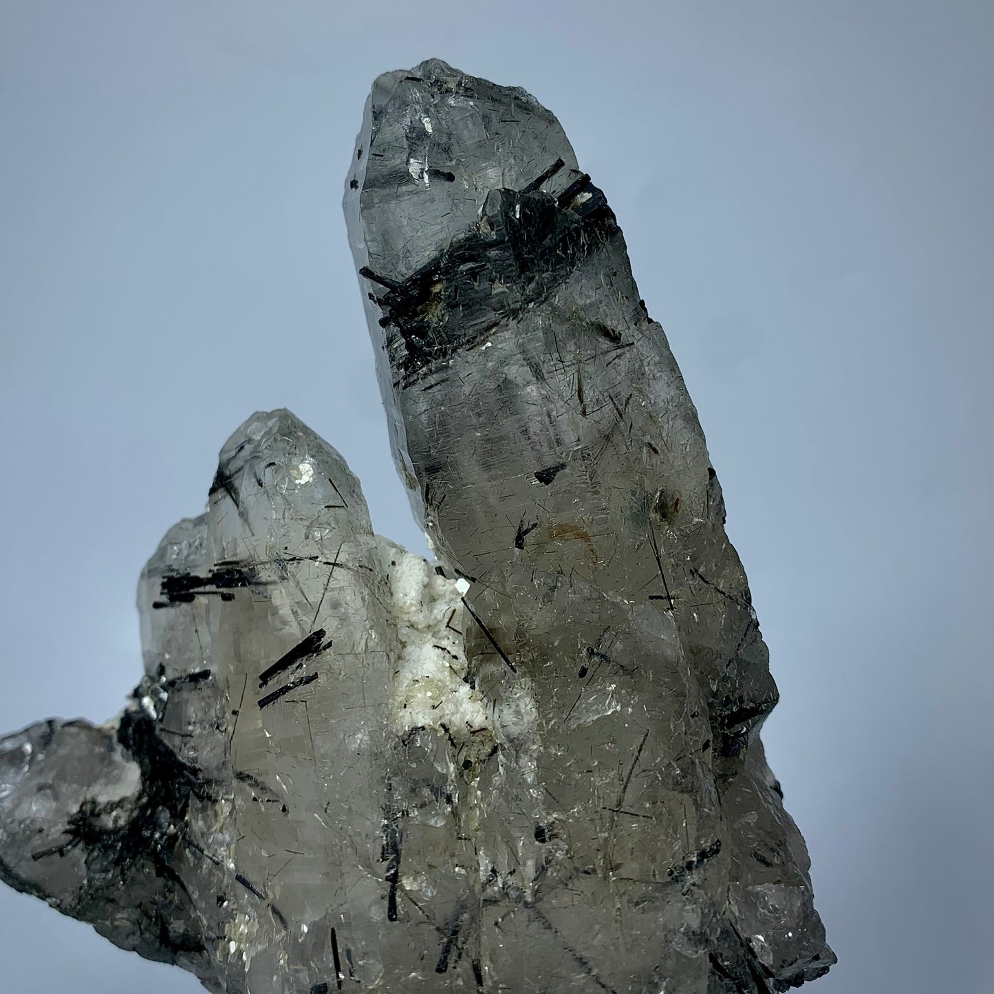 Schorl Quartz, Tourmalinated Quartz, Afghanistan Mineral, Protection Crystal, Grounding Stone, Quartz Cluster, Collector Specimen, Needle Inclusions, Investment Grade