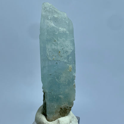 Aquamarine Crystal, Etched Crystal, 112 Carats, Blue Beryl, Rare Mineral, Beryl Specimen, Throat Chakra, Natural Etching, Collector Gem, Investment Stone, Single Crystal, Crystal Dimensions