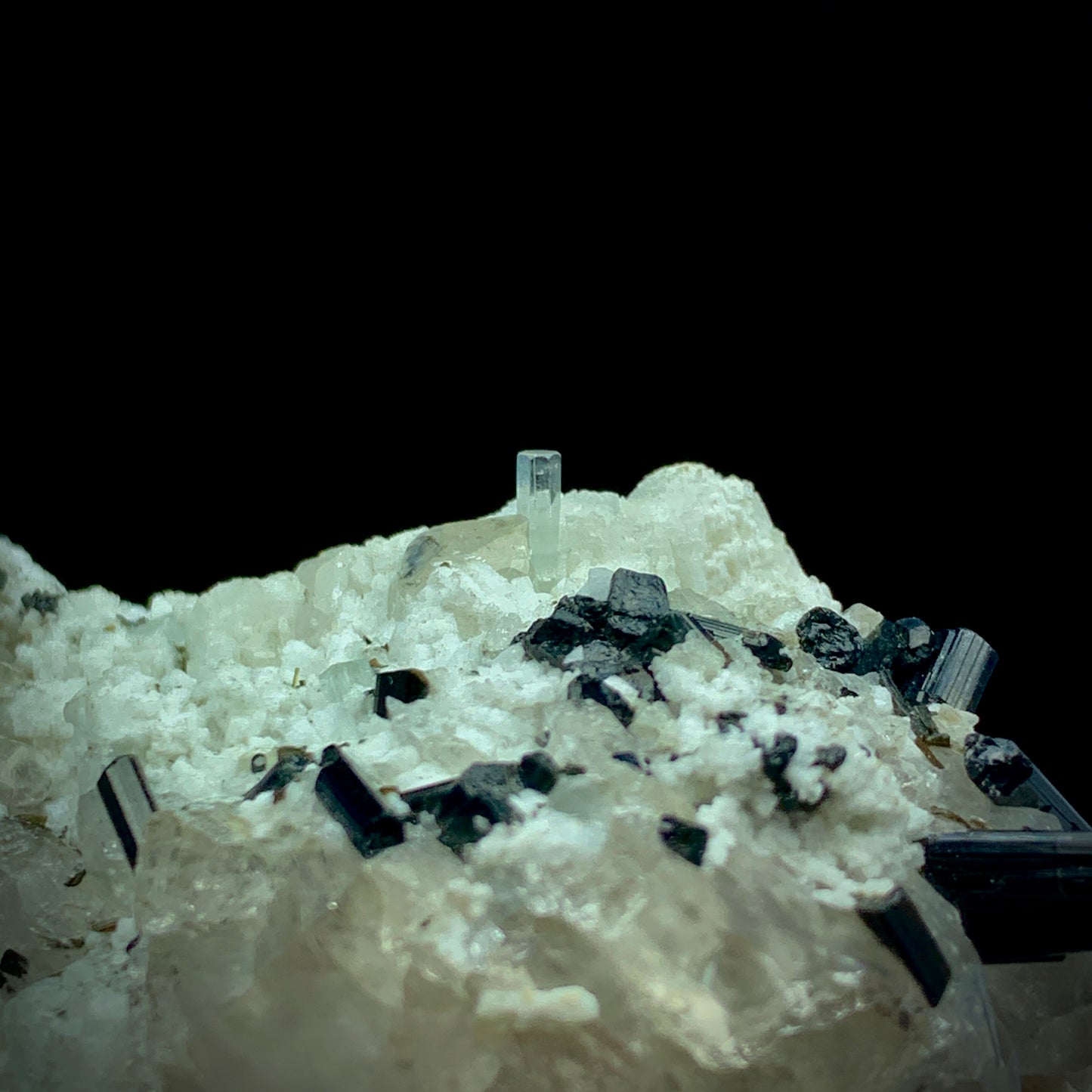 Aquamarine, Schorl, Black Tourmaline, Quartz Cluster, Feldspar Matrix, 682 Carat, Skardu Pakistan, Large Specimen, Collector Grade, Investment Mineral