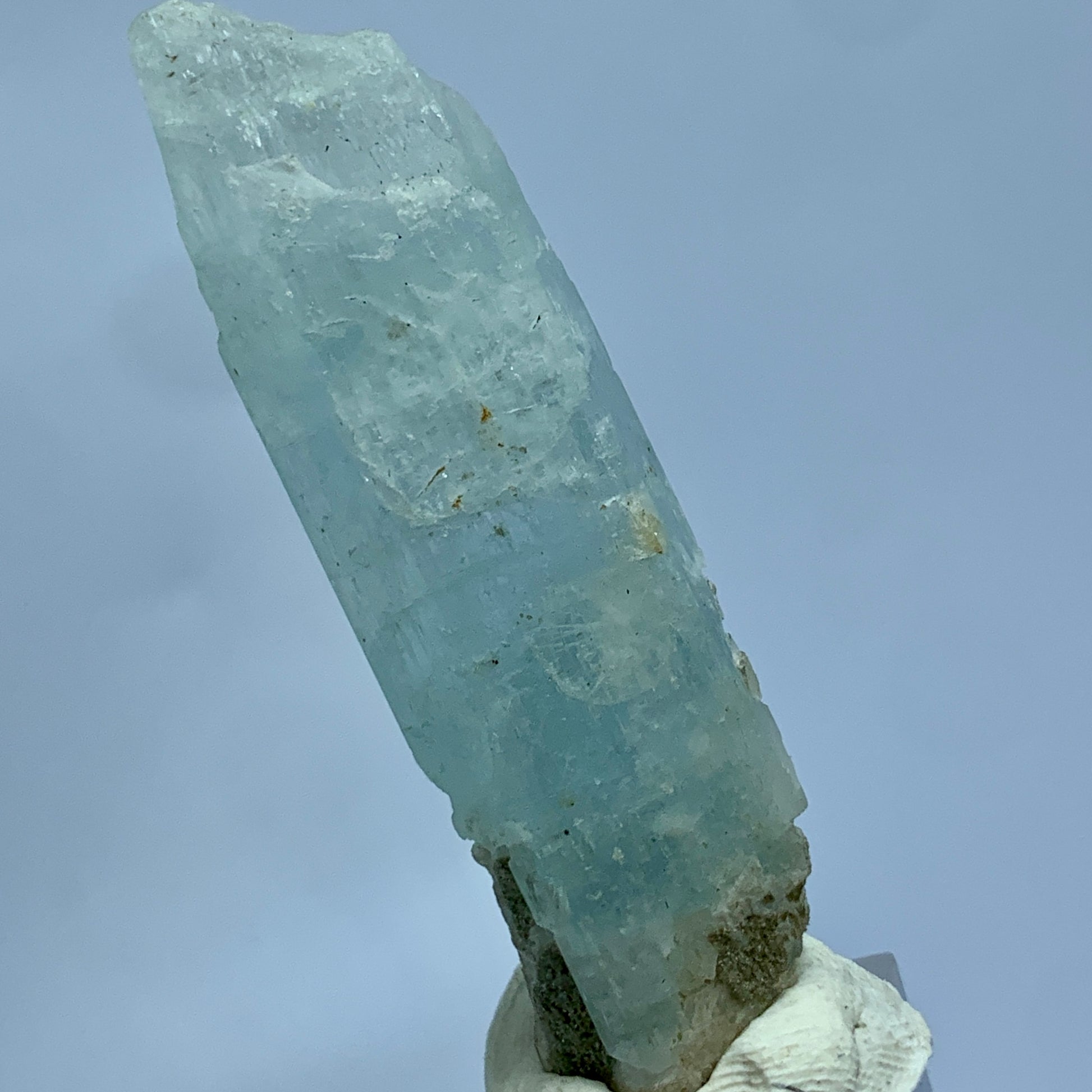 Aquamarine Crystal, Etched Crystal, 112 Carats, Blue Beryl, Rare Mineral, Beryl Specimen, Throat Chakra, Natural Etching, Collector Gem, Investment Stone, Single Crystal, Crystal Dimensions
