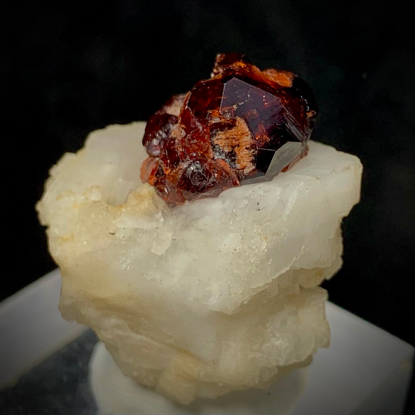 Etched Garnet, Garnet in Matrix, 160 Carats, 32 Grams, Pakistan Mineral, Feldspar, Unique Crystal Habit, Regeneration Stone, Collector Specimen, Miniature Specimen, Crystal Etching, Natural Art, Garnet Crystal