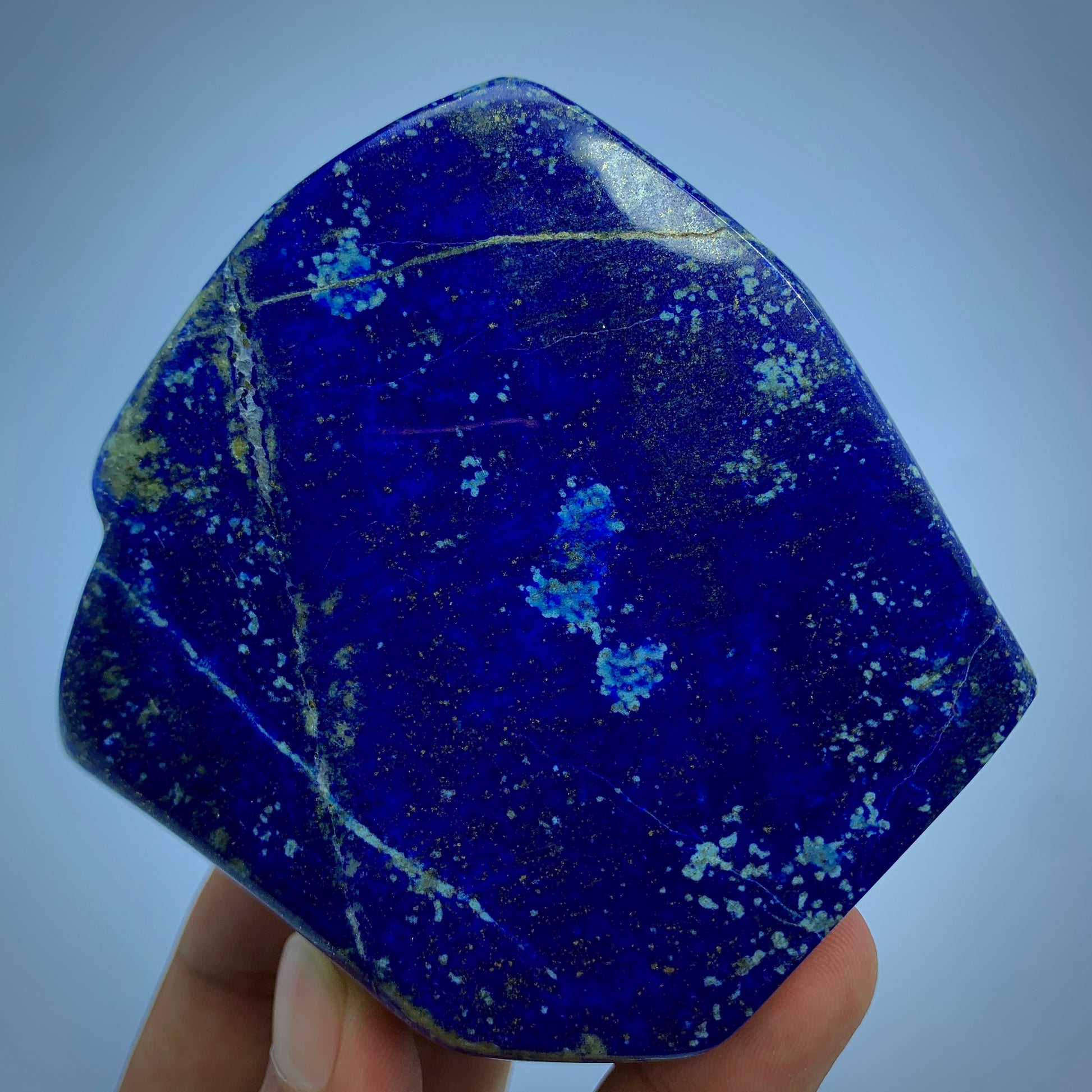 Lapis Lazuli Tumbled, 450g Lapis, Royal Blue, Polished Stone, Freeform Lapis, Healing Stone, Wisdom, Third Eye Chakra, Golden Pyrite, Home Decor