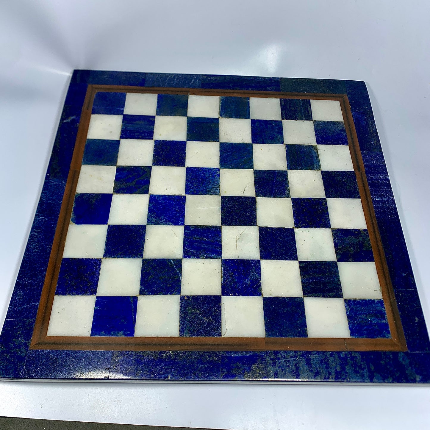 Lapis Lazuli Chess Set, Marble Chess Board, 12 Inch Chess Set, Luxury Game, Hand Carved, Stone Chess Set, Decorative Chess, 3.3 kg, Blue and White, Lapis Lazuli Gift, Collector Chess, Chess Set, Natural Stone