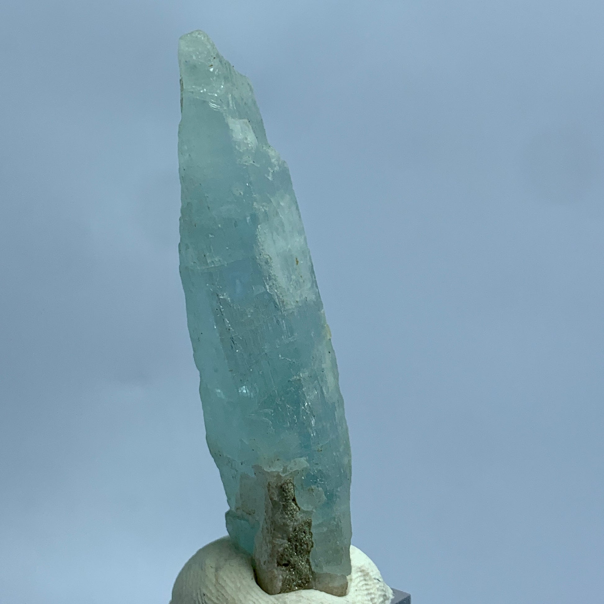 Aquamarine Crystal, Etched Crystal, 112 Carats, Blue Beryl, Rare Mineral, Beryl Specimen, Throat Chakra, Natural Etching, Collector Gem, Investment Stone, Single Crystal, Crystal Dimensions