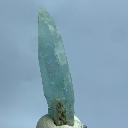 Aquamarine Crystal, Etched Crystal, 112 Carats, Blue Beryl, Rare Mineral, Beryl Specimen, Throat Chakra, Natural Etching, Collector Gem, Investment Stone, Single Crystal, Crystal Dimensions