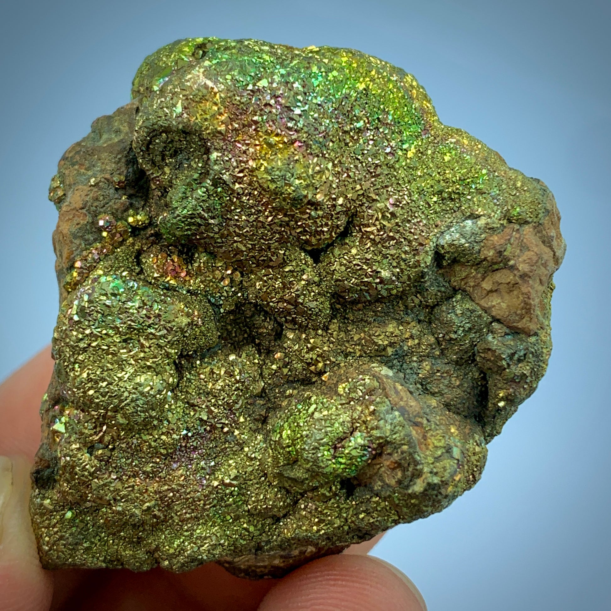 Rainbow Pyrite, Iridescent Pyrite, Fool's Gold, Pakistan Mineral, Pyrite Cluster, Solar Plexus, Abundance Stone, Collector Specimen, Metallic Mineral, Unique Color, Crystal Dimensions, Natural Specimen