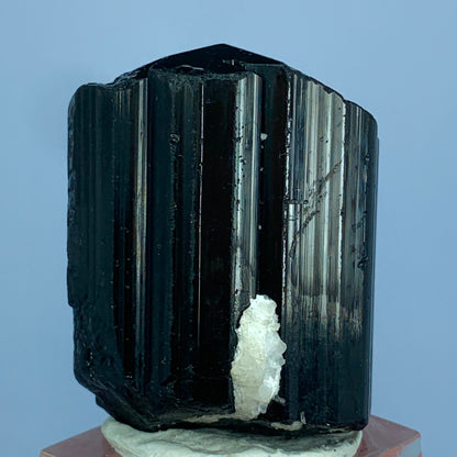 Black Tourmaline, Schorl Crystal, 370 Carats, Albite Matrix, Pakistan Mineral, Grounding Stone, Root Chakra, Collector Specimen, Aesthetic Cluster, Protection Stone, Feldspar, Crystal Dimensions, Mineral Association