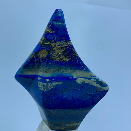 Lapis Lazuli Slab, 1305 Carat, Polished Lapis, Royal Blue, Golden Pyrite, Afghanistan Gemstone, Freeform Decor, Large Lapis, Wisdom Stone, Collector Slab