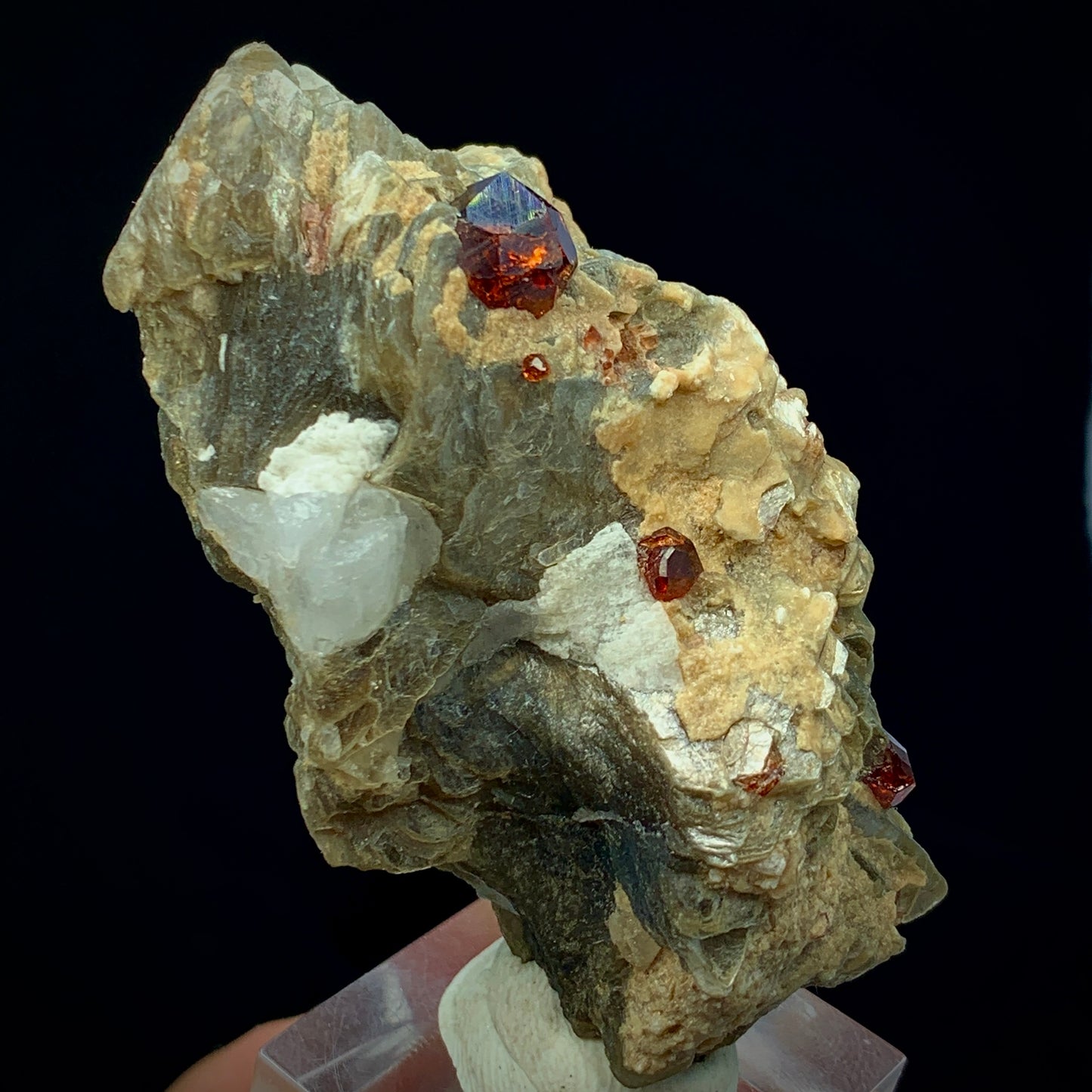 Spessartine Garnet, Muscovite Matrix, 248 Carat, Orange Garnet, Mica Specimen, Collector Crystal, Sacral Chakra, Aesthetic Cluster, Investment Stone, Garnet Crystal, Pakistan Mineral, Afghanistan Crystal, Crystal Dimensions