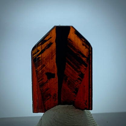 Brookite Crystal, 1.85 Carat, Red Brookite, Perfect Termination, Pakistan Crystal, Rare Mineral, Flawless Crystal,  Collector Specimen, Terminated Crystal