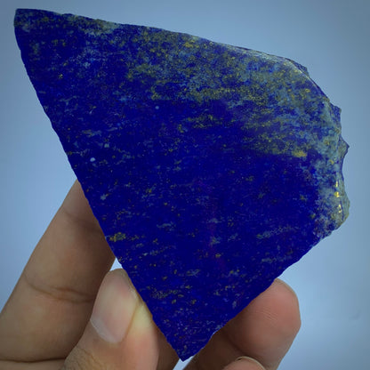 Lapis Lazuli Slab, 440 Carats, Afghan Lapis, AAA Grade, Polished Slice, Pyrite Inclusion, Royal Blue, Third Eye Chakra, Collector Gem, Display Mineral, Wisdom Stone, Afghan Origin, Investment Stone