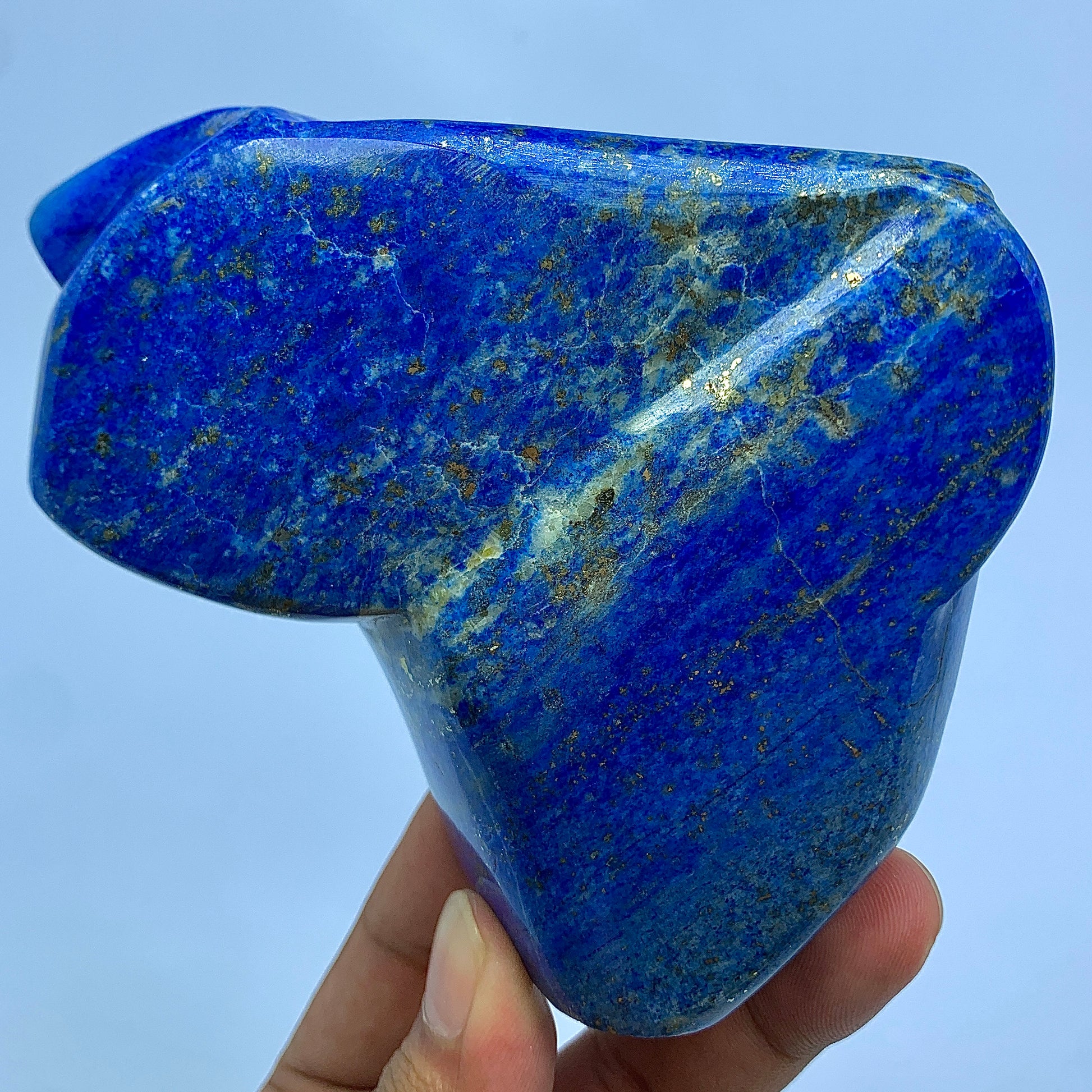 Lapis Lazuli Tumbled, 500g Lapis, Polished Crystal, High Grade, Blue Crystal, Healing Stone, Chakra Decor, Bulk Lapis, Golden Pyrite, Freeform Tumbled