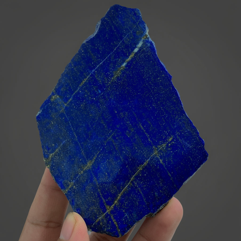 Lapis Lazuli Slab, 602 Carats, Royal Blue, Golden Pyrite, Polished Slice, Royal Mineral, Third Eye Chakra, Collector Gem, Display Mineral, Wisdom Stone, Investment Stone, Afghanistan Lapis, Crystal Dimensions