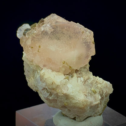 Morganite Crystal, 85 Carat, Epidote, Calcite, Muscovite Matrix, Afghanistan Crystal, Pink Beryl, Multi-Mineral, Heart Chakra, Collector Specimen, Aesthetic Cluster, Small Cabinet, Crystal Dimensions