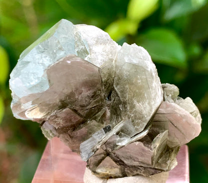 12 Grams Natural Termination Blue Aquamarine Crystal on Muscovite Mica Matrix from Skardu Pakistan