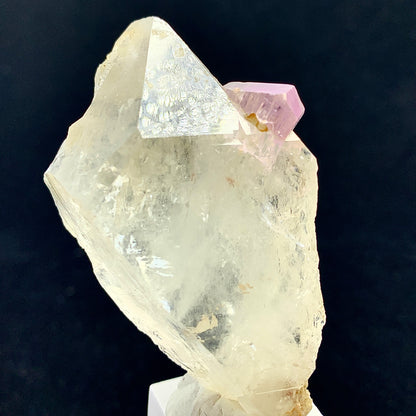 Kunzite on Quartz, 400 Carat, Afghanistan Crystal, Kunzite Matrix, Pink Spodumene, Quartz Cluster, Heart Chakra Stone, Collector Specimen, Aesthetic Crystal