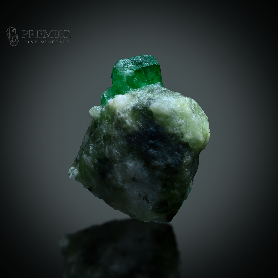 Etched Emerald on Matrix from Swat Valley, Pakistan