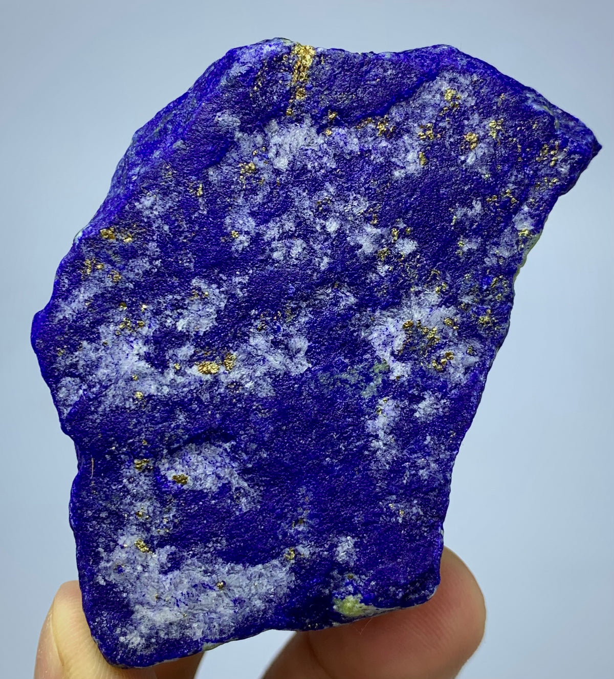Afghan rough Lapis Lazuli collector specimen
Unpolished Lapis Lazuli specimen face detail