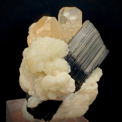 Topaz Crystal, 829 Carats, Topaz Twin, Double Terminated, Schorl, Black Tourmaline, Albite Matrix, Skardu Pakistan, Museum Grade, Investment Stone, Rare Mineral, Collector Specimen, Crystal Dimensions