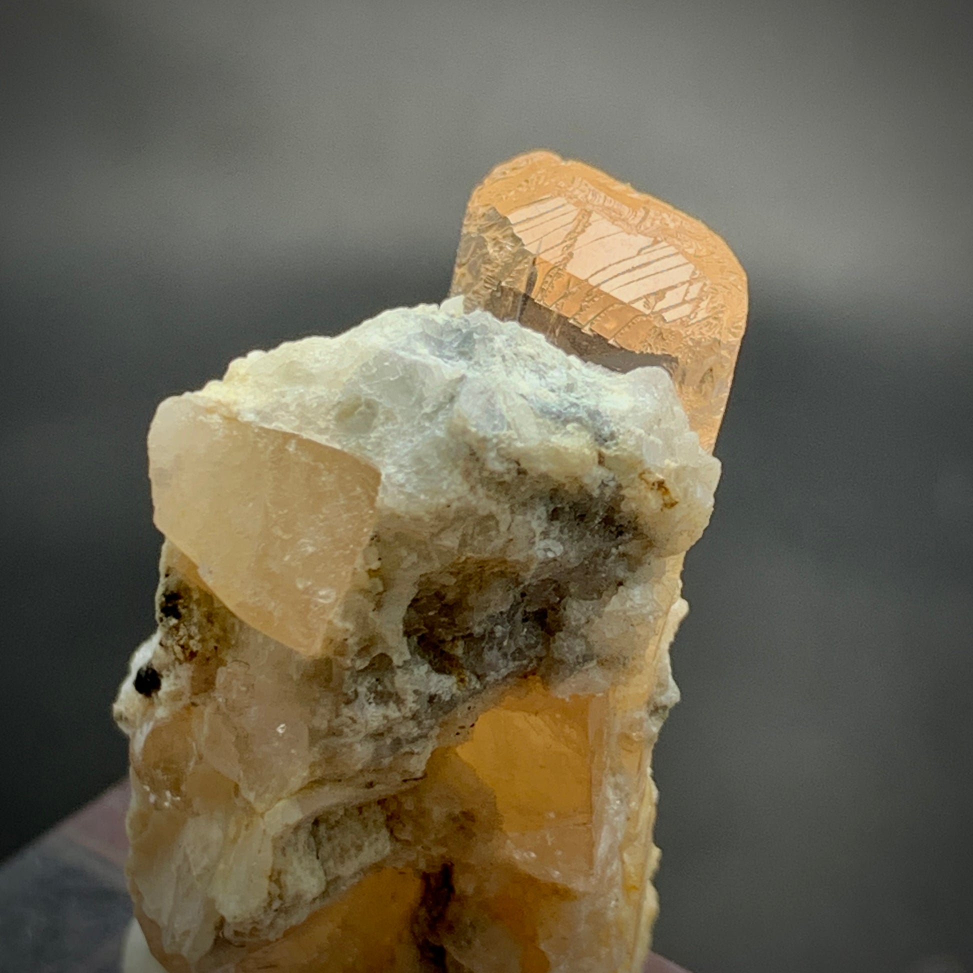 Imperial Topaz, Katlang Topaz, 88 Carat, Topaz Crystal, Pink Topaz, Rare Mineral, Pakistan Mineral, Matrix Specimen, Collector Grade, Solar Plexus, Crown Chakra, Investment Stone, Crystal Dimensions