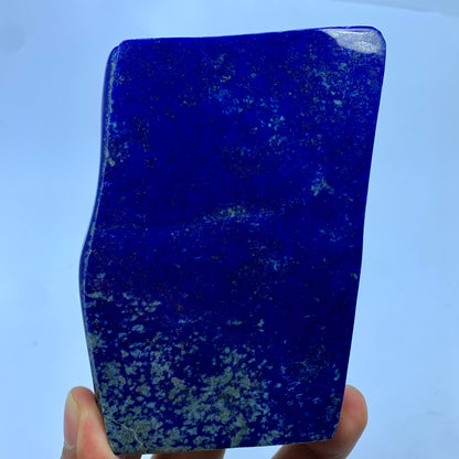 Lapis Lazuli Polished, 550g Lapis, Royal Blue, Afghan Lapis, Polished Slab, Freeform Stone, Healing Stone, Third Eye Chakra, Golden Pyrite, Display Decor