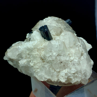 Aquamarine, Schorl, Black Tourmaline, Quartz Cluster, Feldspar Matrix, 682 Carat, Skardu Pakistan, Large Specimen, Collector Grade, Investment Mineral
