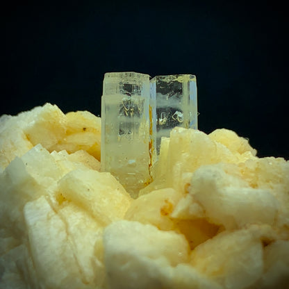 Twin Aquamarine Crystal on Matrix - Pakistan