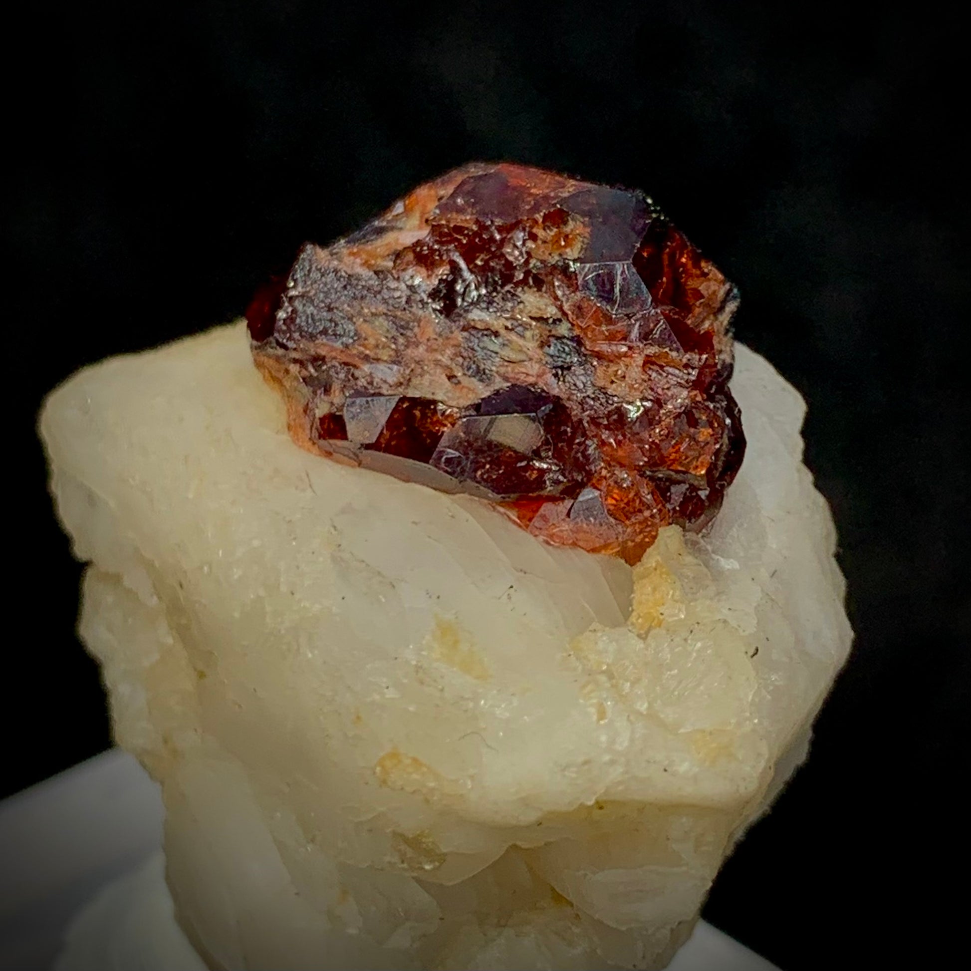 Etched Garnet, Garnet in Matrix, 160 Carats, 32 Grams, Pakistan Mineral, Feldspar, Unique Crystal Habit, Regeneration Stone, Collector Specimen, Miniature Specimen, Crystal Etching, Natural Art, Garnet Crystal