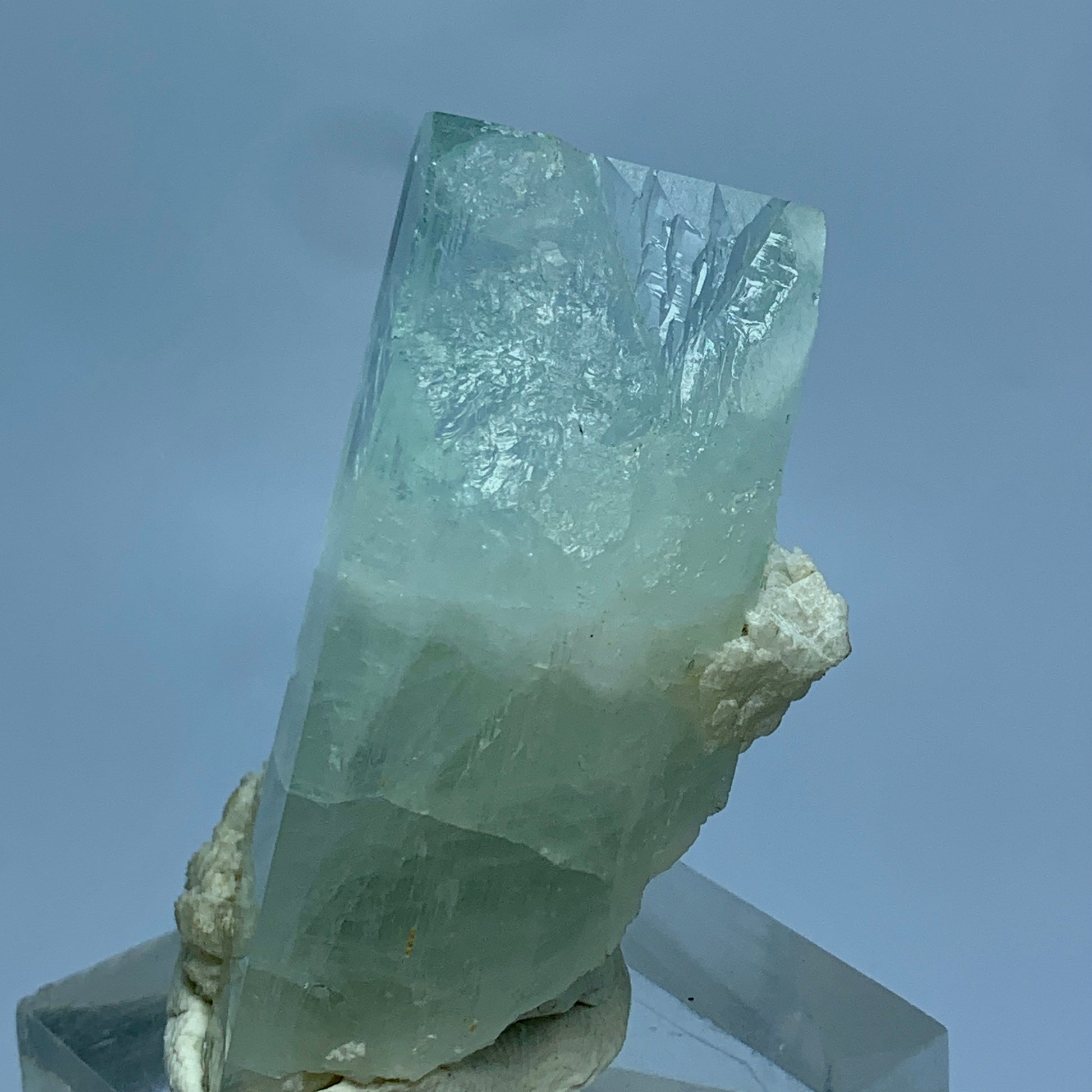 Etched Aquamarine, Albite Matrix, 256 Carats, Pakistan Mineral, Beryl Crystal, Rare Mineral, Natural Etching, Collector Specimen, Aesthetic Cluster, Pegmatite Mineral, Throat Chakra, Crystal Dimensions, Mineral Association