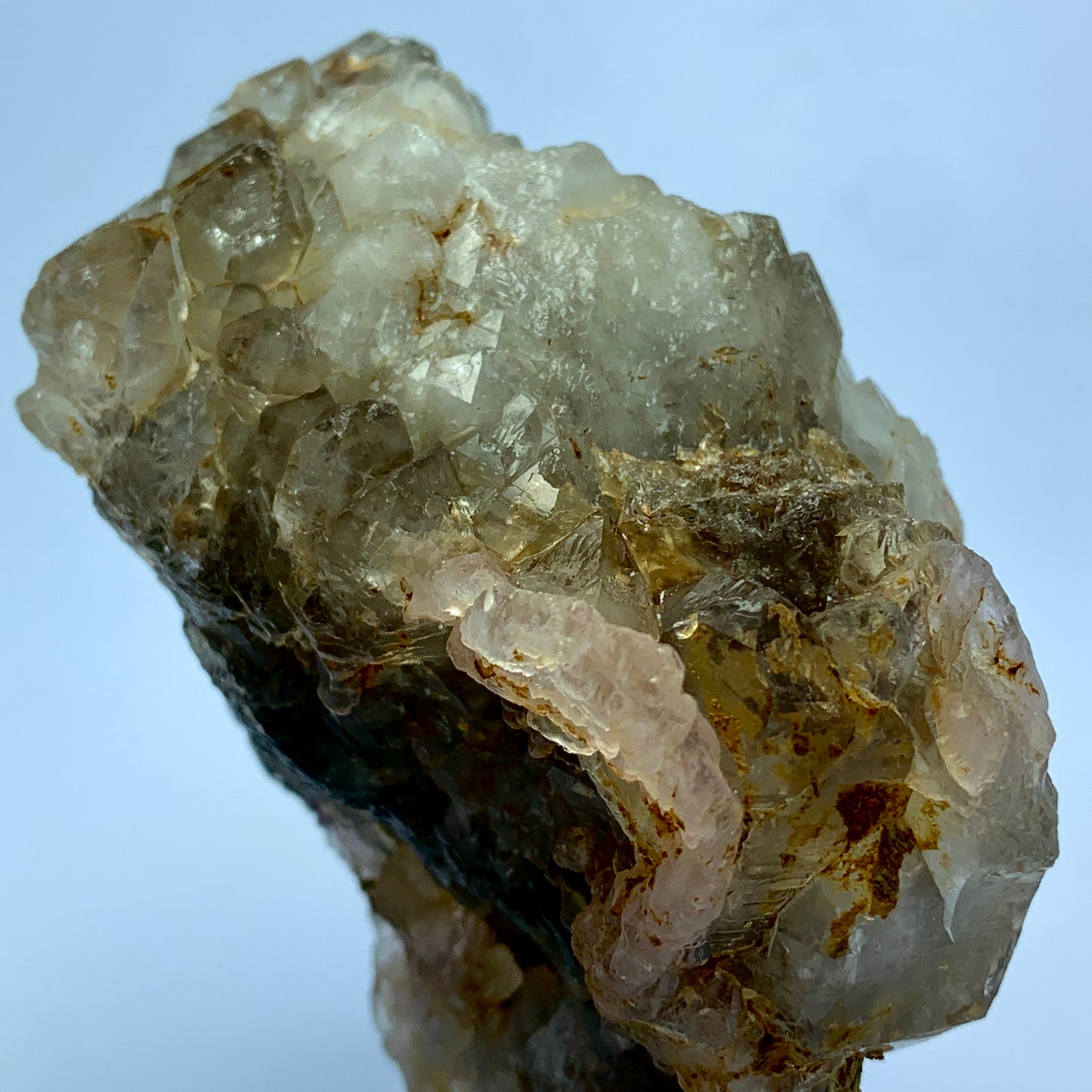 Polychromatic Quartz, 400g Quartz, Skeleton Quartz, Rose Quartz, Smoky Quartz, Window Quartz, Lazer Quartz, Faden Quartz, Afghanistan Crystal, Rare Quartz, Collector Specimen