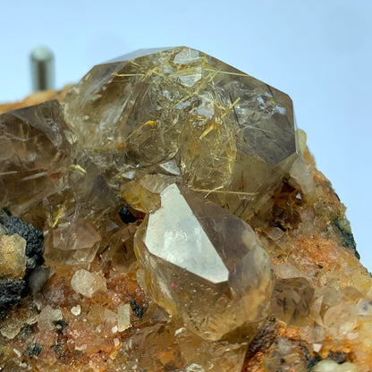 Rutilated Quartz, AAA Grade, Lepidolite Matrix, 450 Grams, Silver Rutile, Gold Rutile, Copper Rutile, Rare Rutile, Multi-Color Rutile, Collector Specimen