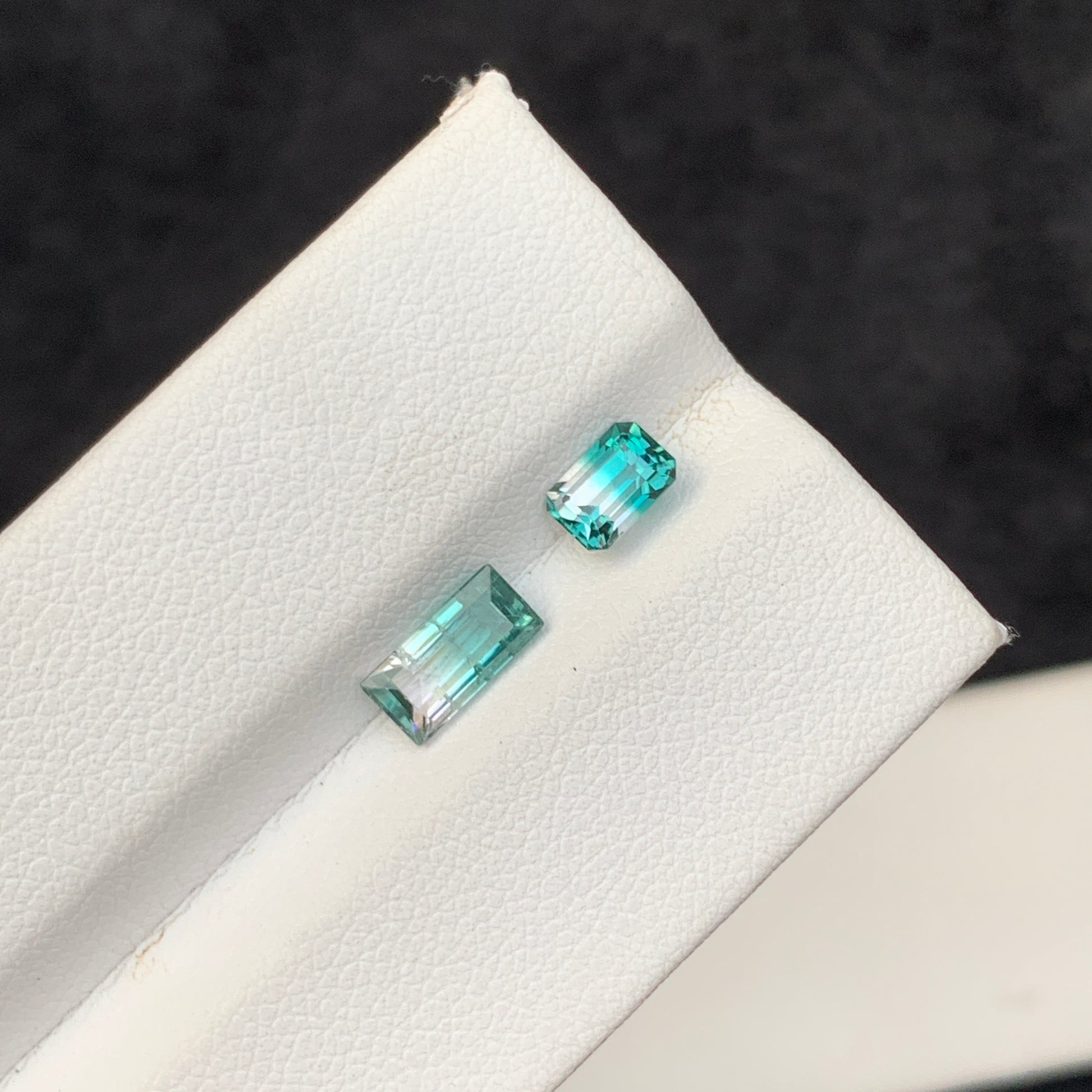 Bicolor Tourmaline, Vivid Green Tourmaline, Verdelite, 1.65 Carat, Cushion Cut, Faceted Gemstone, Loose Stone, Afghan Tourmaline, Fine Jewelry Gem, Green Gemstone, Tourmaline Jewelry