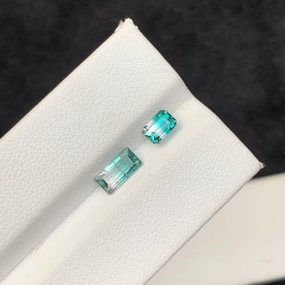 Bicolor Tourmaline, Vivid Green Tourmaline, Verdelite, 1.65 Carat, Cushion Cut, Faceted Gemstone, Loose Stone, Afghan Tourmaline, Fine Jewelry Gem, Green Gemstone, Tourmaline Jewelry