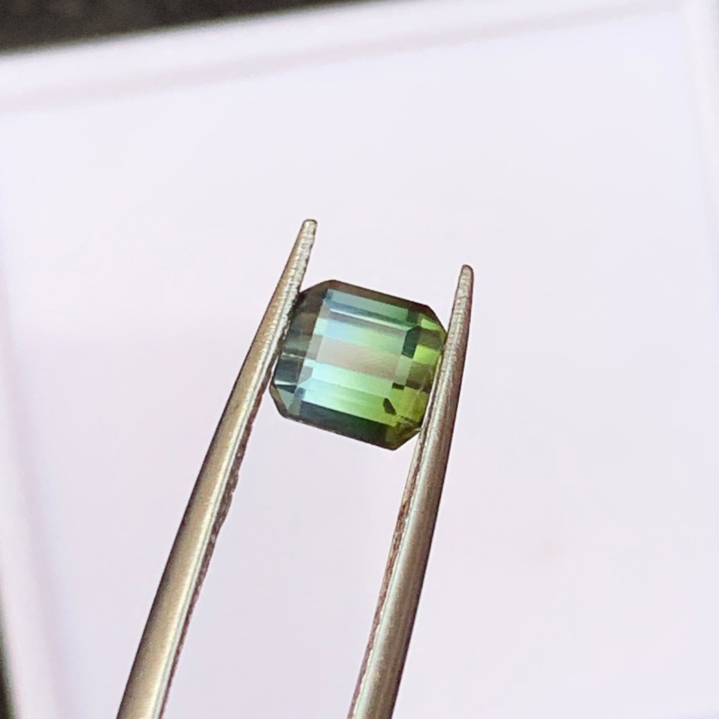 Bicolor Tourmaline, Indicolite, Blue Green Tourmaline, 1.10 Carat, Teardrop Cut, Faceted Gemstone, Loose Stone, Afghan Tourmaline, Fine Jewelry Gem, Pear Cut, Two Tone Gemstone