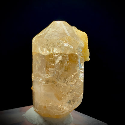 Topaz Crystal, Double Terminated, 246 Carats, Schorl, Feldspar Matrix, Pakistan Mineral, DT Crystal, Black Tourmaline, Collector Specimen, Aesthetic Cluster, Investment Stone, Crystal Dimensions, Topaz on Matrix