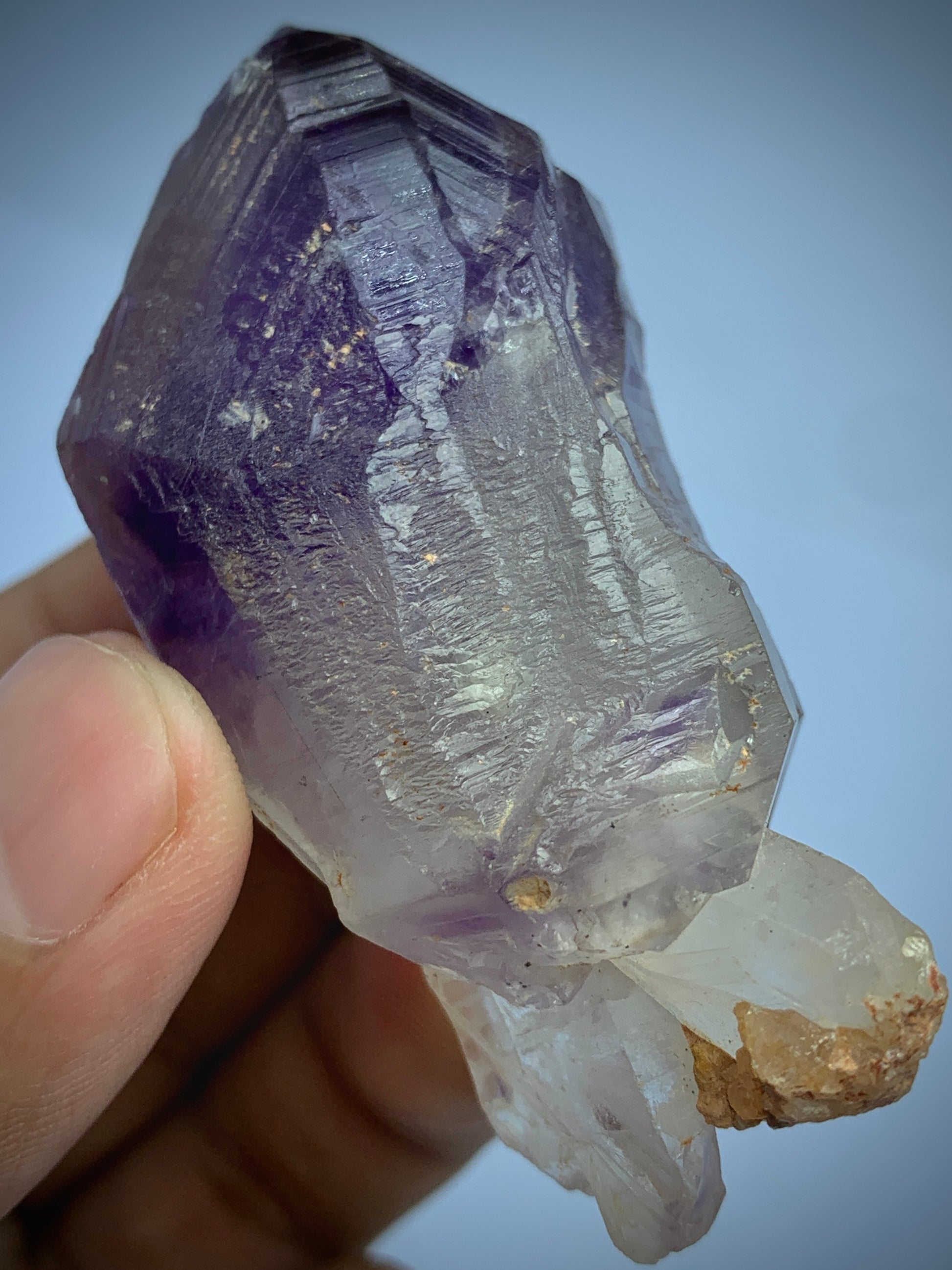 Amethyst Scepter, Amethyst Crystal, Quartz Specimen, Natural Mineral, Amethyst on Quartz, Afghan Amethyst, Scepter Quartz, High Quality Crystal, Deep Purple Amethyst, Carat, Crystal Cluster, Raw Crystal, Collector Specimen