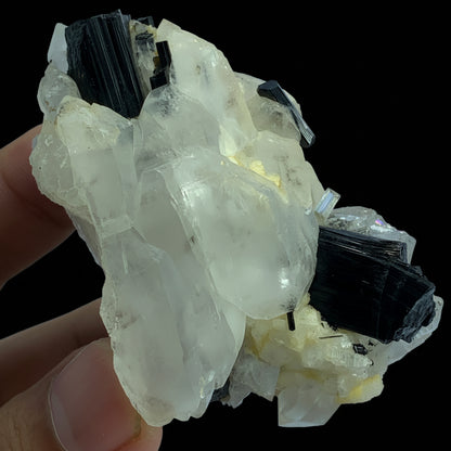 Aquamarine Crystal, Beryl, 570 Carat, Black Tourmaline, Schorl, Quartz Cluster, Pakistan Mineral, Collector Specimen, Aesthetic Cluster, Investment Stone, Rare Gem