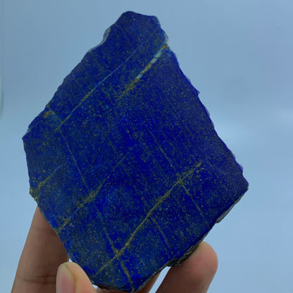 Lapis Lazuli Slab, 602 Carats, Royal Blue, Golden Pyrite, Polished Slice, Royal Mineral, Third Eye Chakra, Collector Gem, Display Mineral, Wisdom Stone, Investment Stone, Afghanistan Lapis, Crystal Dimensions