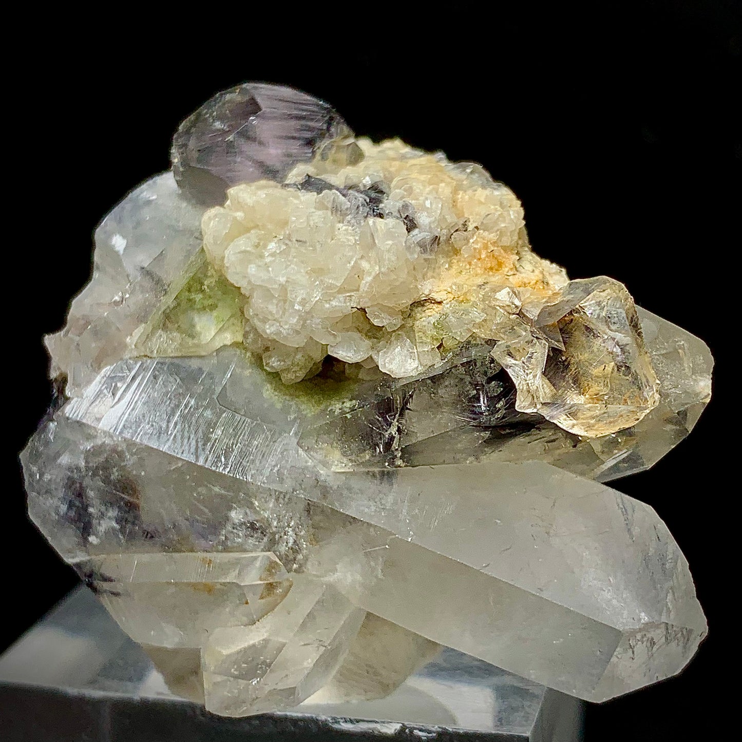 Byssolite Quartz, Included Quartz, 225 Carats, 45 Grams, Pakistan Mineral, Fibrous Inclusions, Amphibole, Collector Specimen, Miniature Specimen, Unique Quartz, Aesthetic Crystal