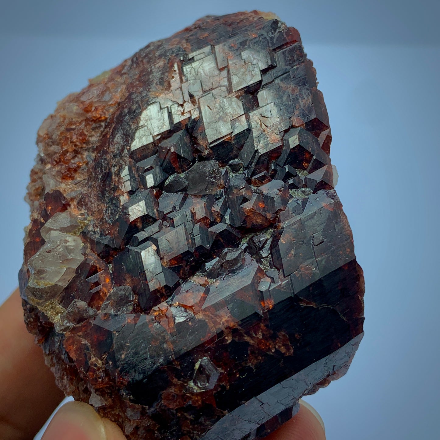 Rhodolite Garnet, Garnet Cluster, 1077 Carat, Quartz Matrix, January Birthstone, Collector Grade, Raw Garnet, Red Crystal, Raspberry Garnet, Birthstone Gift