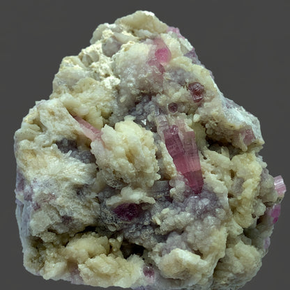 Rubellite Tourmaline, Pink Tourmaline, Lepidolite Matrix, 900g Mineral, Tourmaline Cluster, Heart Chakra, Raw Crystal, Purple Lepidolite, Collector Specimen, Rubellite Display