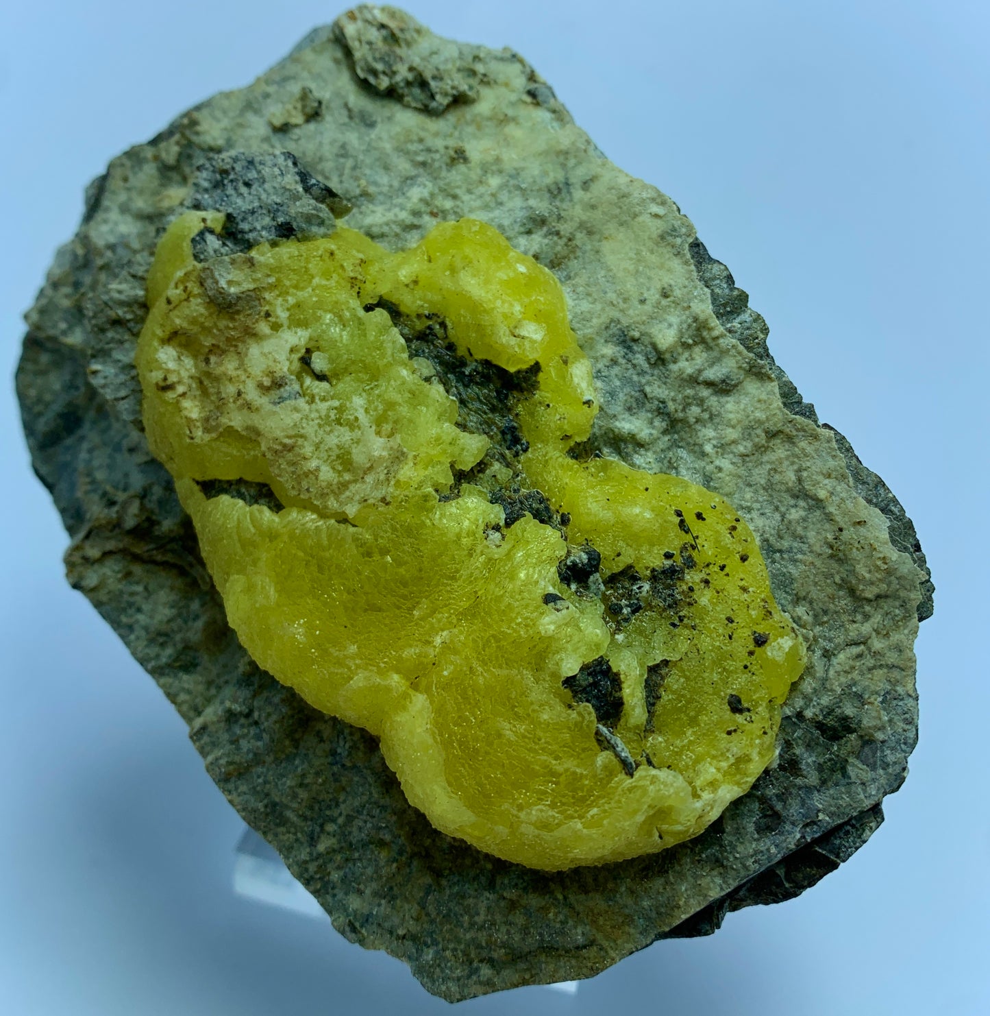 Brucite Crystal, 550 Grams, Lemon Yellow Brucite, Balochistan Mineral, Brucite Cluster, Rare Mineral, Collector Specimen, Pakistan Crystal, Magnesium Hydroxide