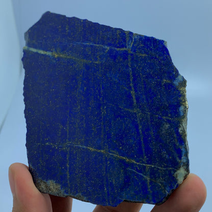Lapis Lazuli Slab, 602 Carats, Royal Blue, Golden Pyrite, Polished Slice, Royal Mineral, Third Eye Chakra, Collector Gem, Display Mineral, Wisdom Stone, Investment Stone, Afghanistan Lapis, Crystal Dimensions
