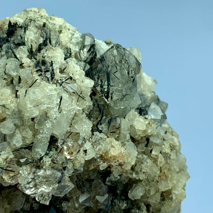 Rutile Quartz, Zagi Mine, Terminated Crystal, Lepidolite Matrix, 83 Grams, Pakistan Specimen, Rutile Quartz, Rare Mineral, Collector Specimen, Zagi Crystal, Quartz on Matrix