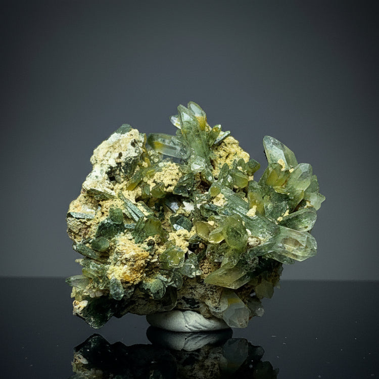 Anatase Crystal, Rare Mineral, Chlorite Quartz, Pakistan Mineral, Balochistan, Collector Specimen, Aesthetic Cluster, Chlorite Inclusion, High Luster, Anatase Specimen