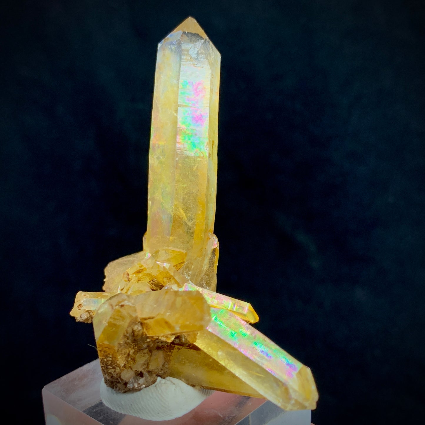 Citrine Cluster, Rainbow Quartz, Luminous Citrine, Abundance Stone, Solar Plexus, Healing Crystal, Quartz Cluster, Iridescent Crystal, Success Stone, , Natural Gemstone, Golden Quartz, Crystal Display